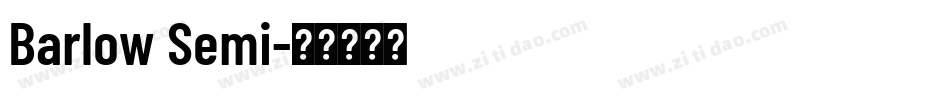 Barlow Semi字体转换